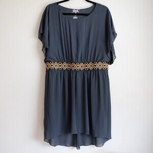 Rock 47 by Wrangler sheer grey dress-XL